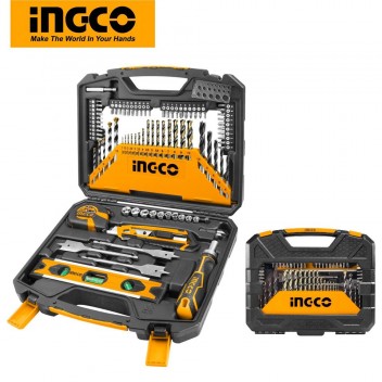 INGCO 67PCS Tool Kit, Masonry Drill Bits, HSS Twist Drill Bits, Wood Twist Drill Bits, Screwdriver Bits HKTAC010671